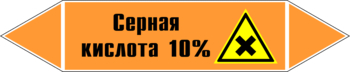 Маркировка трубопровода "серная кислота 10%" (k30, пленка, 126х26 мм)" - Маркировка трубопроводов - Маркировки трубопроводов "КИСЛОТА" - магазин "Охрана труда и Техника безопасности"