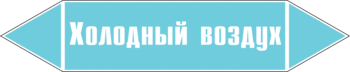 Маркировка трубопровода "холодный воздух" (пленка, 358х74 мм) - Маркировка трубопроводов - Маркировки трубопроводов "ВОЗДУХ" - магазин "Охрана труда и Техника безопасности"