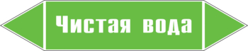 Маркировка трубопровода "чистая вода" (пленка, 252х52 мм) - Маркировка трубопроводов - Маркировки трубопроводов "ВОДА" - магазин "Охрана труда и Техника безопасности"